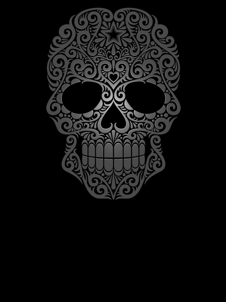 Dark Swirling Sugar Skull by JeffBartels