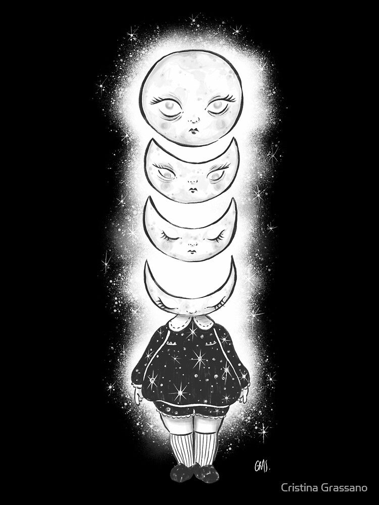 Moon phases by Cristina Grassano