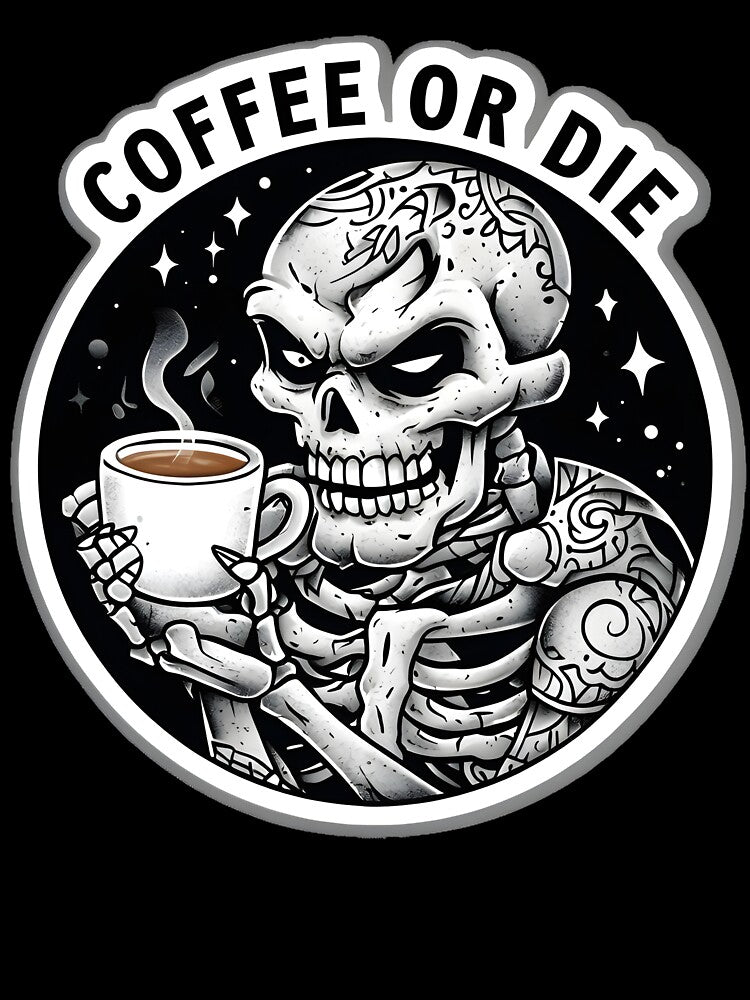 Coffee or die Skeleton by PrettyDecor