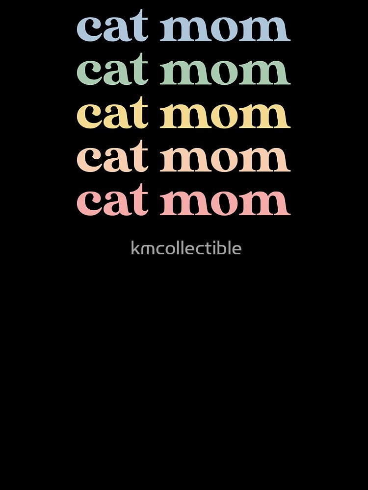 Cat Mom Gift Cat Lover Gift Retro Cat mom by kmcollectible