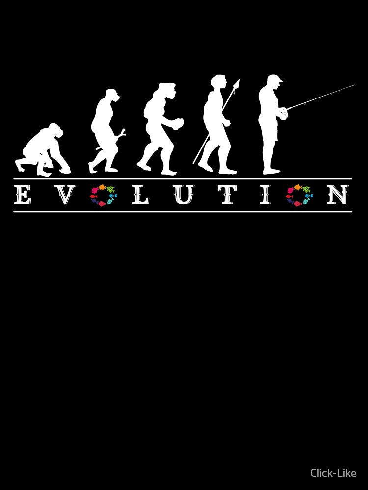 Funny Fishing Evolution - Colorful fish by Click-Like