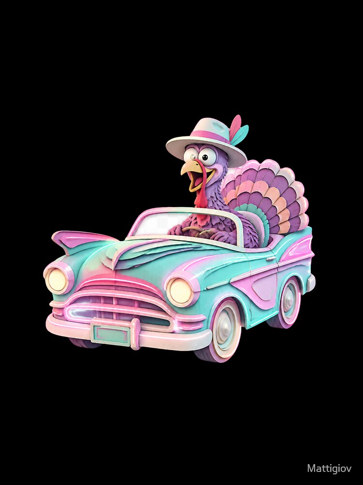 Turkey Driving a Car by Mattigiov