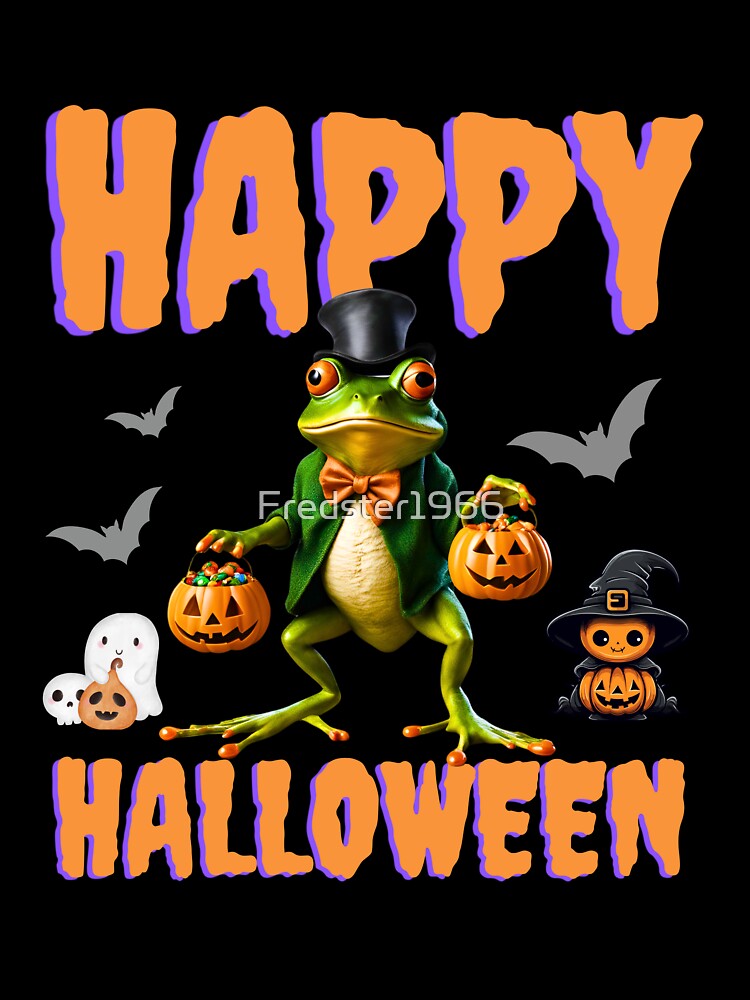 Happy Halloween Frog Design – Perfect for Frog Lovers by Fredster1966