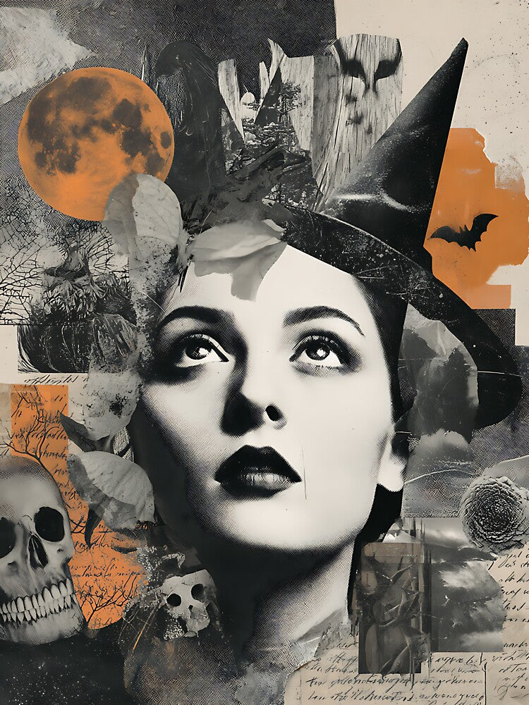 Nostalgic Retro Halloween Collage by bapupa