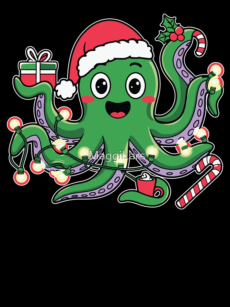 Christmas octopus by MaggiLars