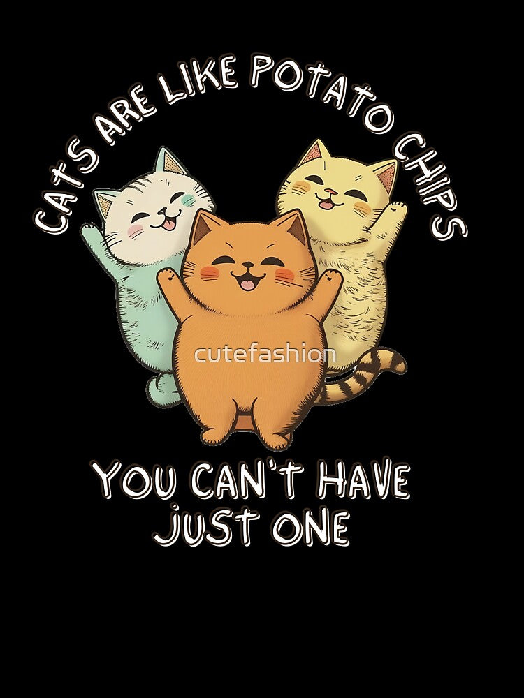 Cats are like potato chips, you can't have just one by cutefashion