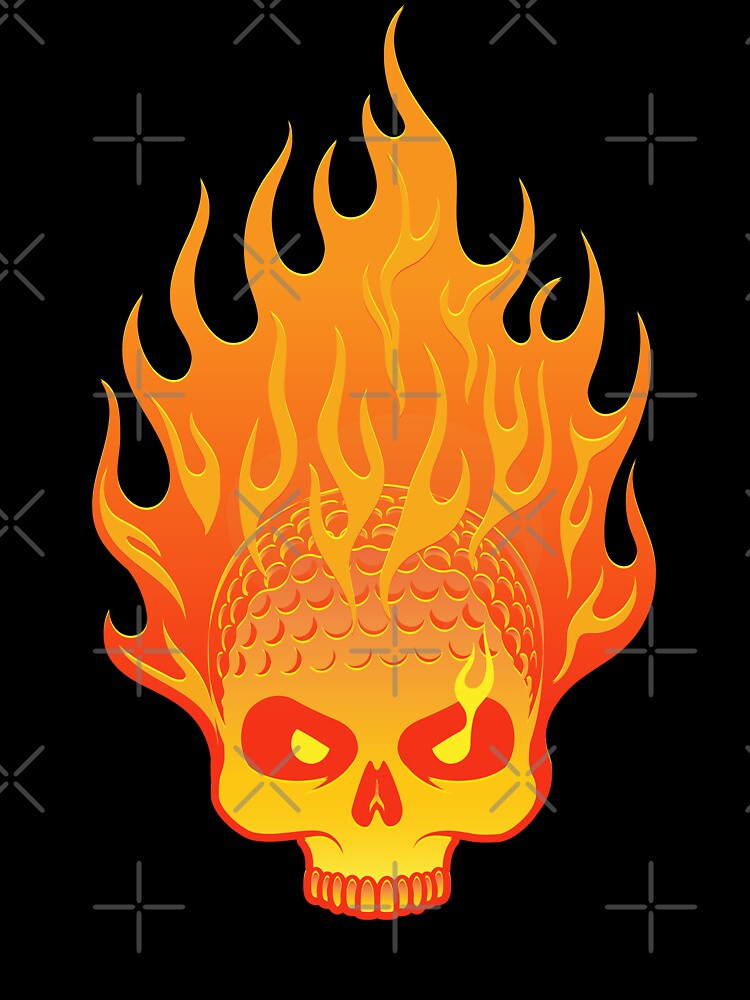 Golf Skull Fire by Topstation