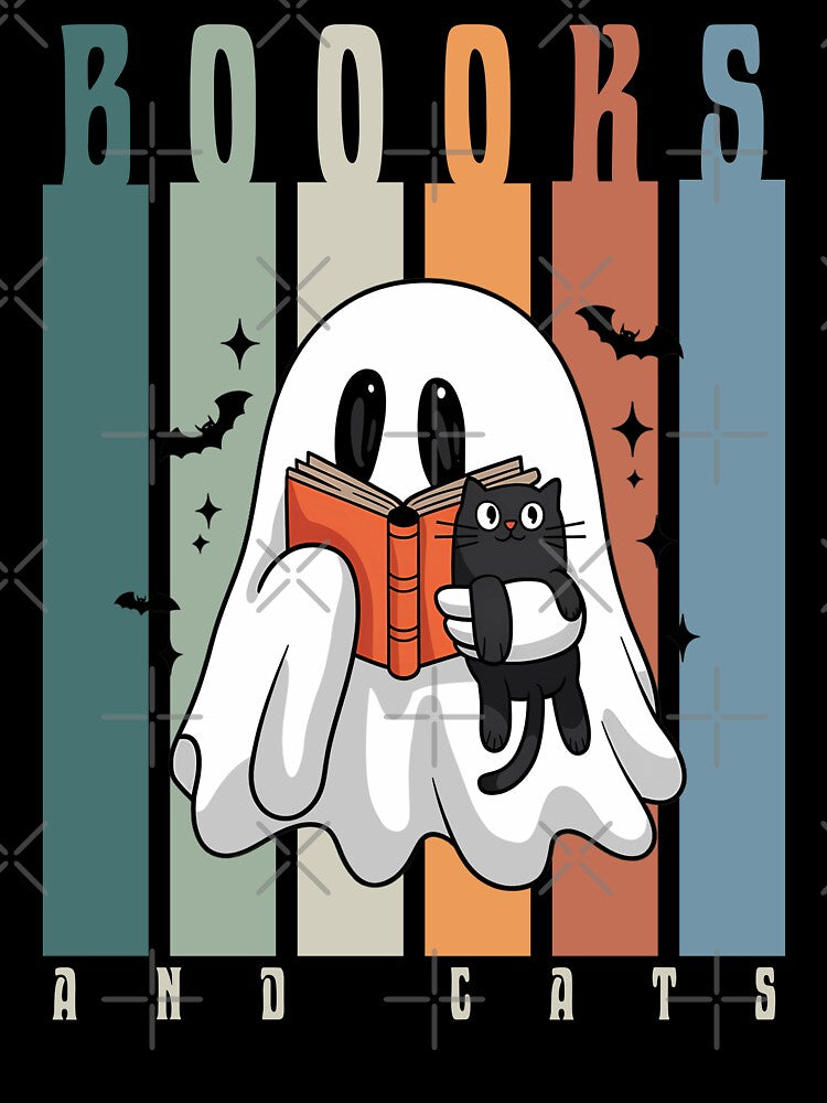 Halloween Books And Cats by RockBeeDesigns