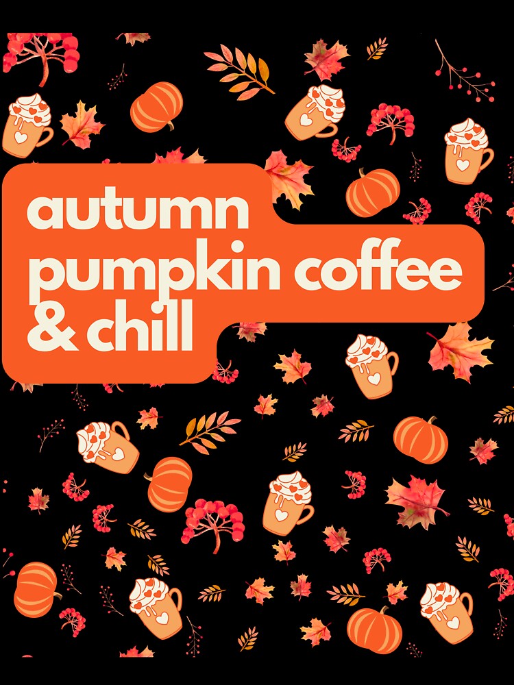 Autumn pumpkin coffee and chill by SzymonC000zyArt