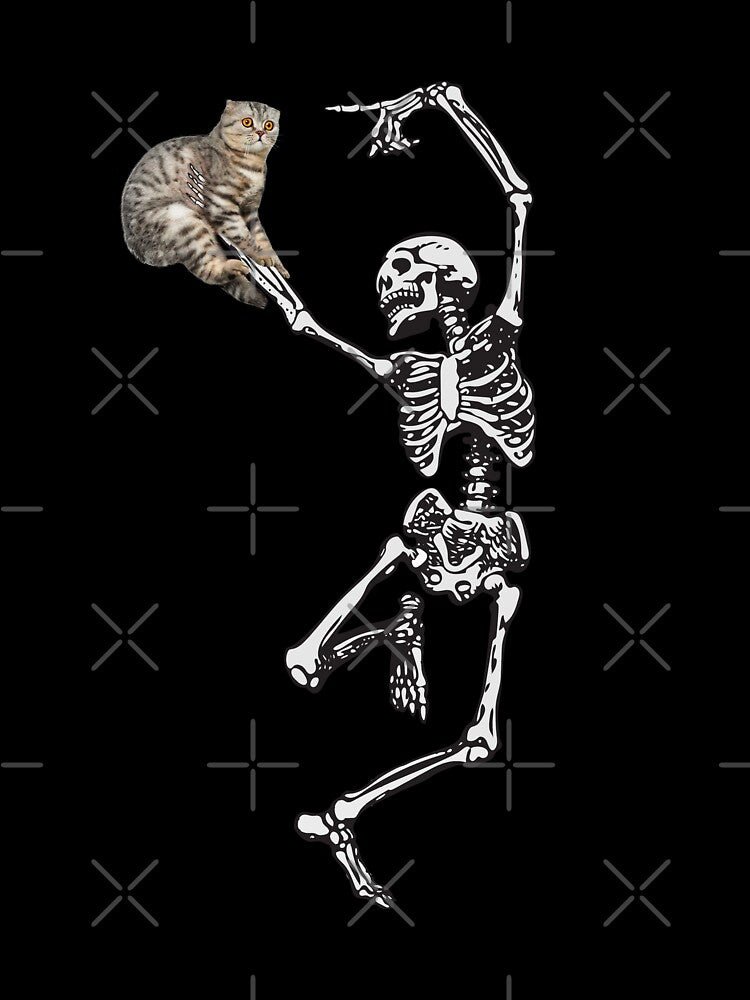 Dancing Skeleton Cat by TeeARTHY