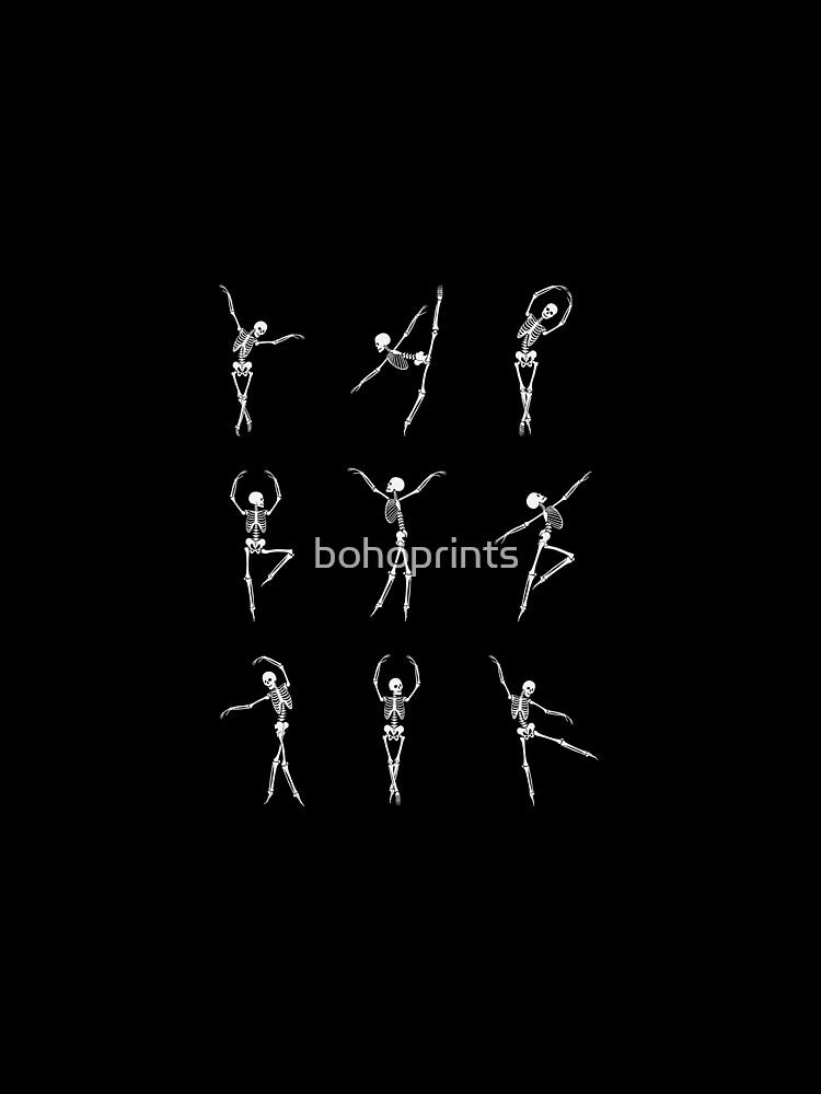 Skeleton Ballet Halloween by bohoprints