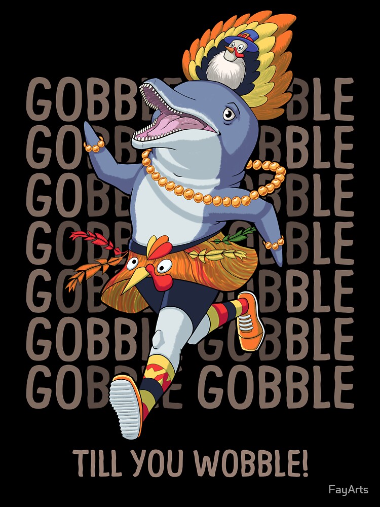 Turkey Trot Dolphin by FayArts