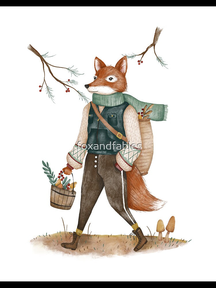 Foraging Fox by foxandfables