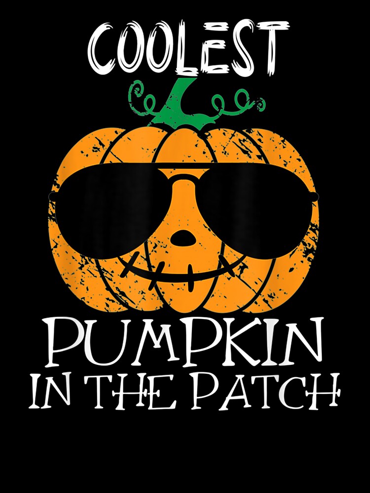 Coolest Pumpkin In The Patch Halloween Boys Girls Men by GerdaShop