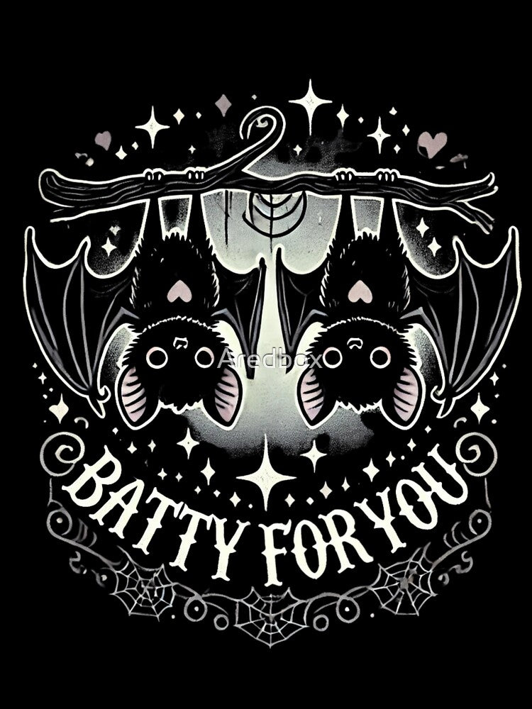 Batty for You – Gothic Valentine’s Day Bats Design by Aredbox