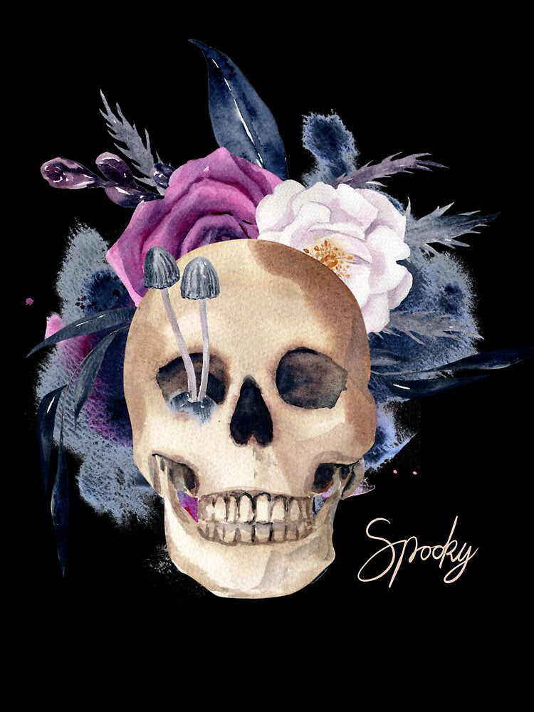 Vintage Halloween Skull Design by RK-Artist