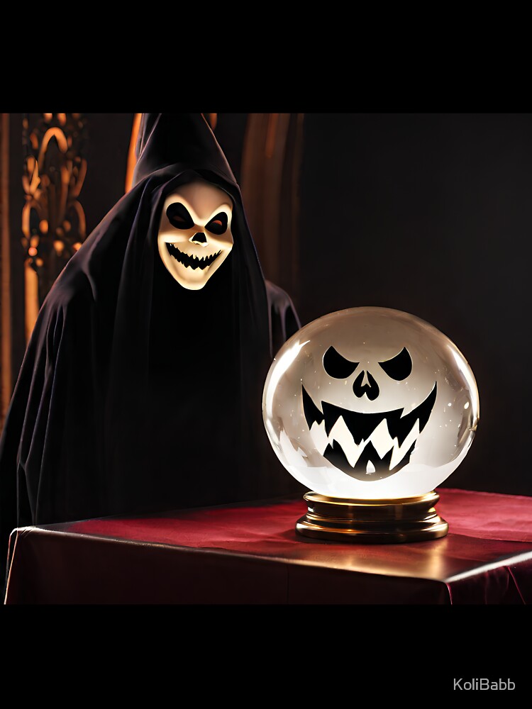 Spirit with Ghostly Crystal Ball by KoliBabb