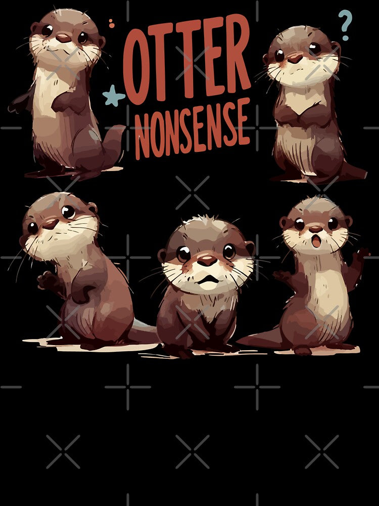 Funny Sketchy Otters Nonsense by TomFrontierArt