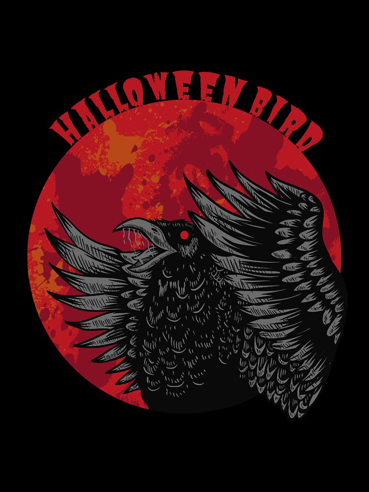 Halloween Scary Crow Vintage design by RK-Artist