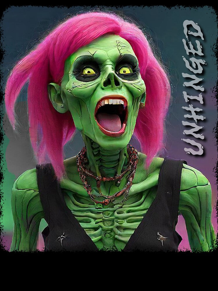 Unhinged Halloween Skeleton T-Shirt by Graphitti Squad