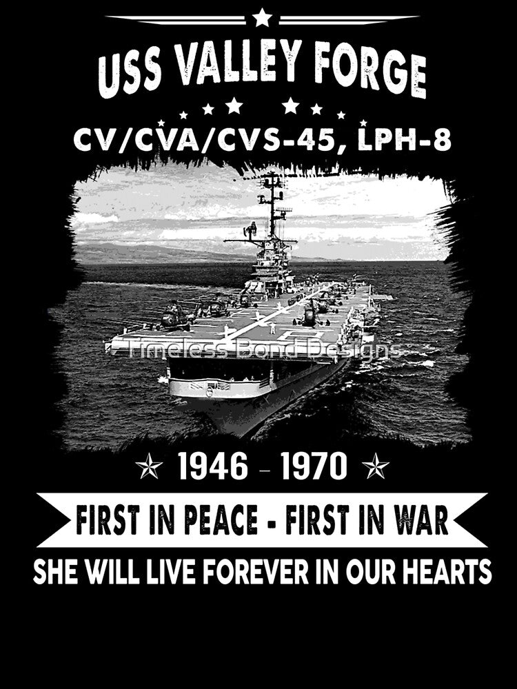 USS Valley Forge CV, Navy Veteran Mens Gift Idea Husband, Dad, Grandpa by Timeless Bond Designs
