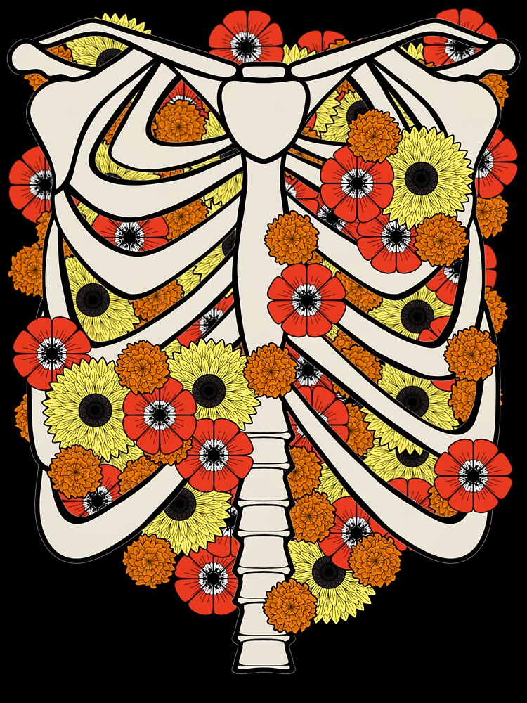 Floral Rib Cage by katzykraftz