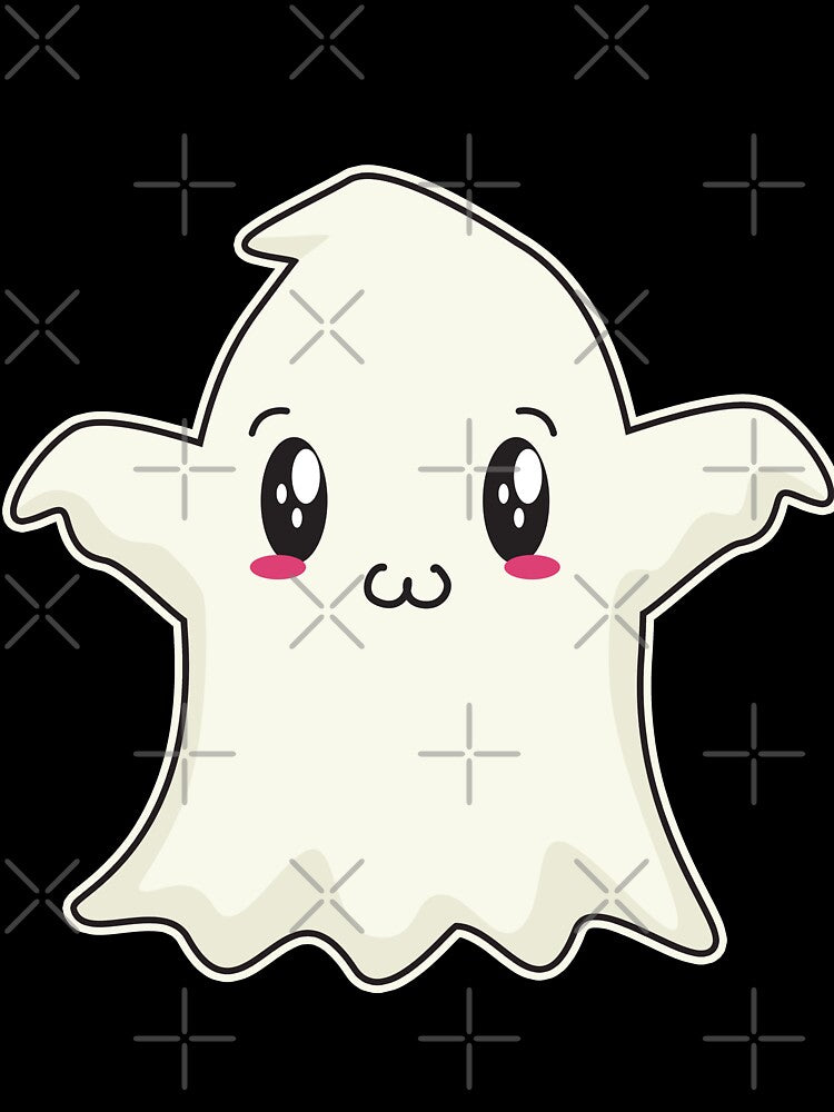 Cute ghost design/ Kawaii Anime Ghost Halloween Boo by Noahlaz