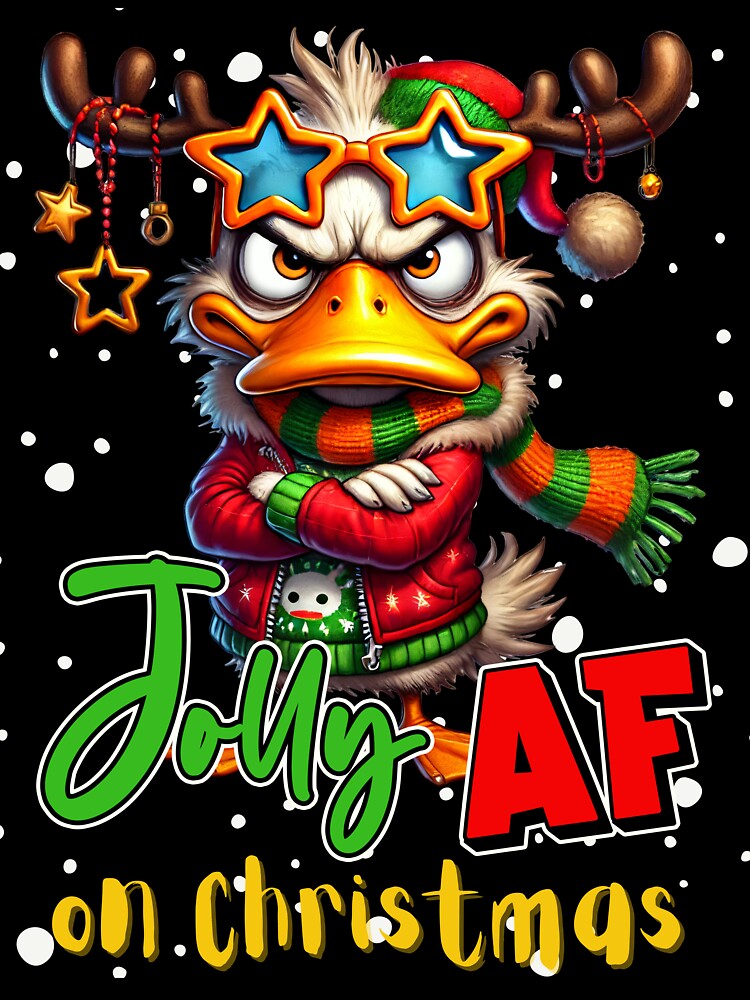 Jolly AF on Christmas - Christmas funny shirt by TheArtistOf2022