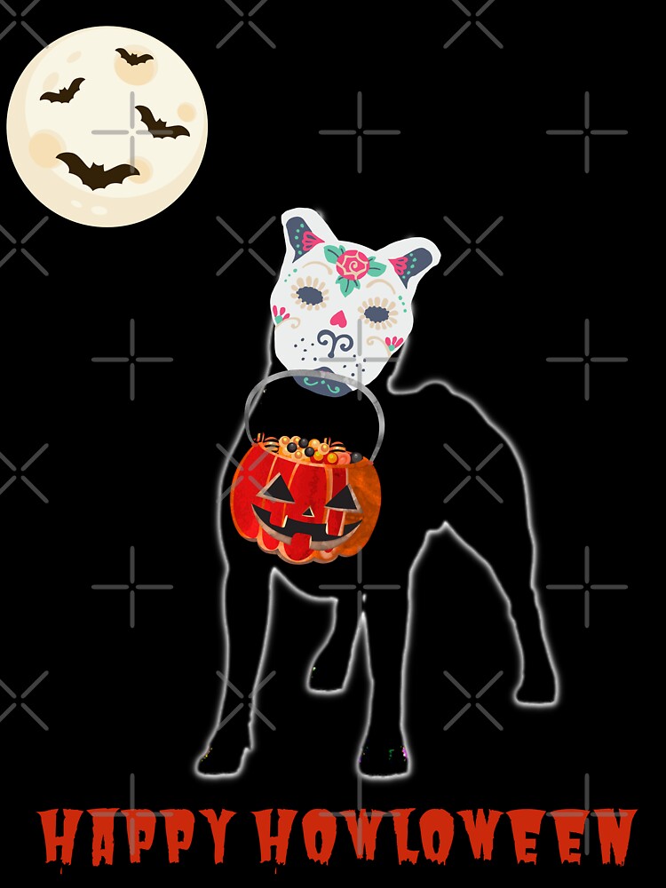 Happy Howloween AmStaff by NiftyTees