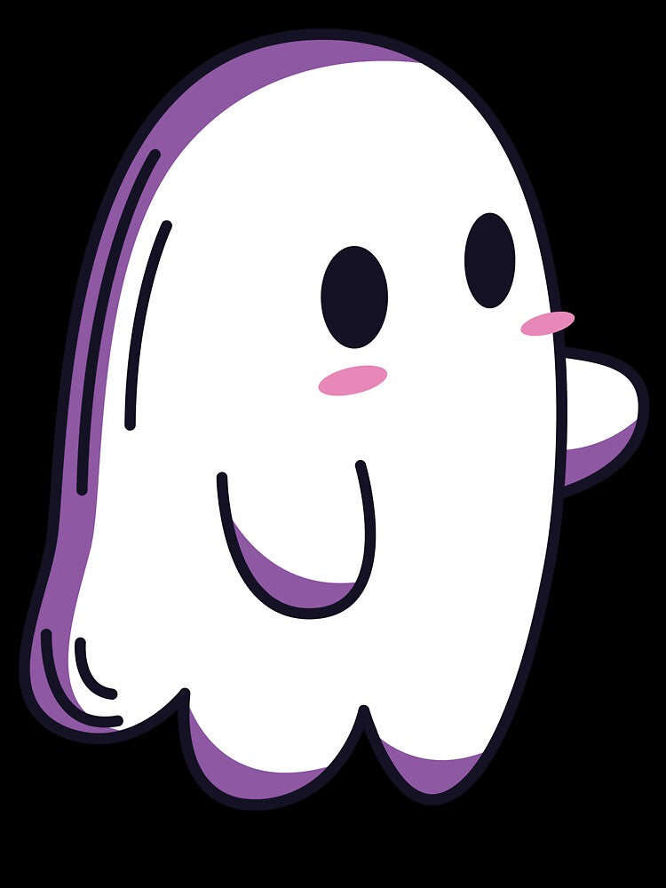 Cute, Friendly Halloween Ghost by ZodesignArt