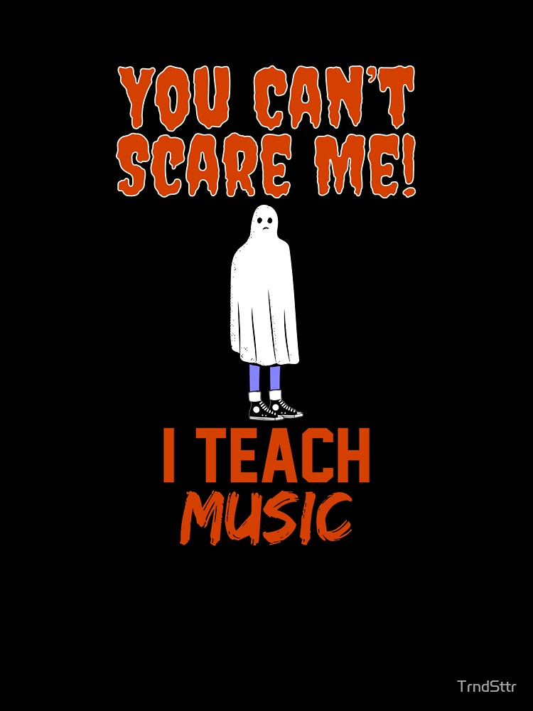 Funny Gift for Music Teachers Halloween by TrndSttr