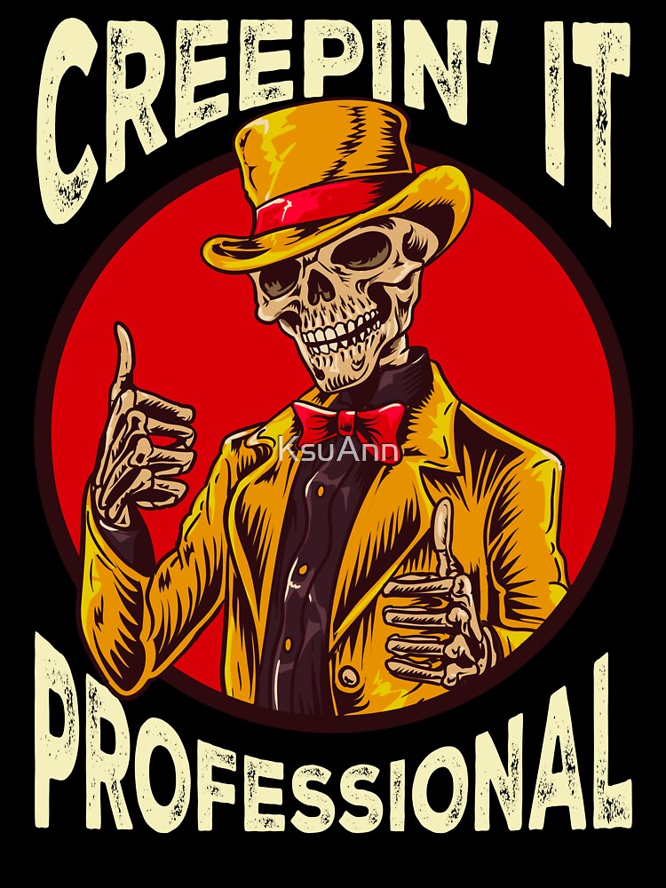 Funny Skeleton Meme Pun Goth Men Women Funny Halloween by KsuAnn