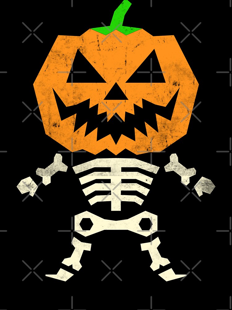 Vintage Halloween Pumpkin Head Skull 3 by the Zarock Shop