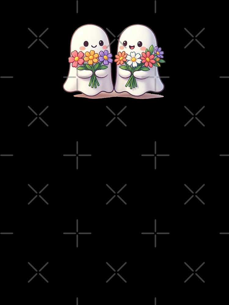 Love That Never Haunts – Cute Ghosts with Flowers by ChibiBloom