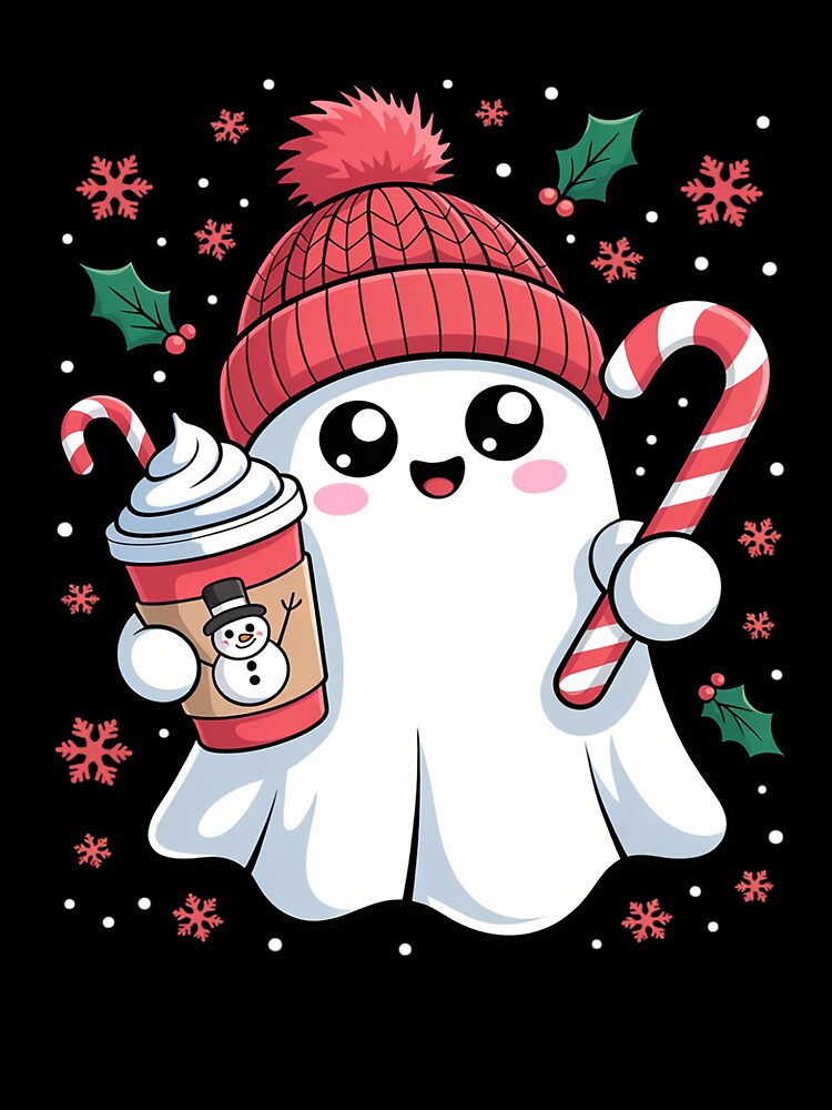 Cute Ghost Christmas Cute Ghost  Kids Christmas by VladoZork