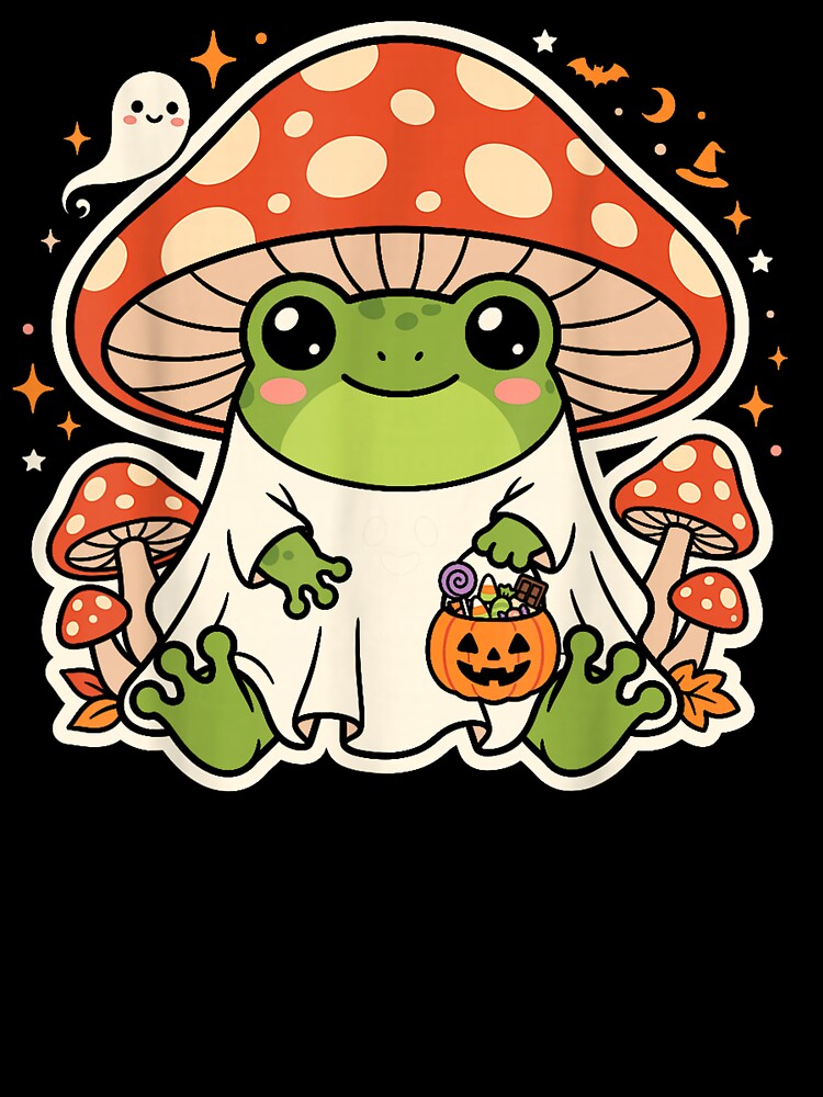 Cute Frog Ghost Costume Mushroom Trick or Treat Halloween by VioletNance