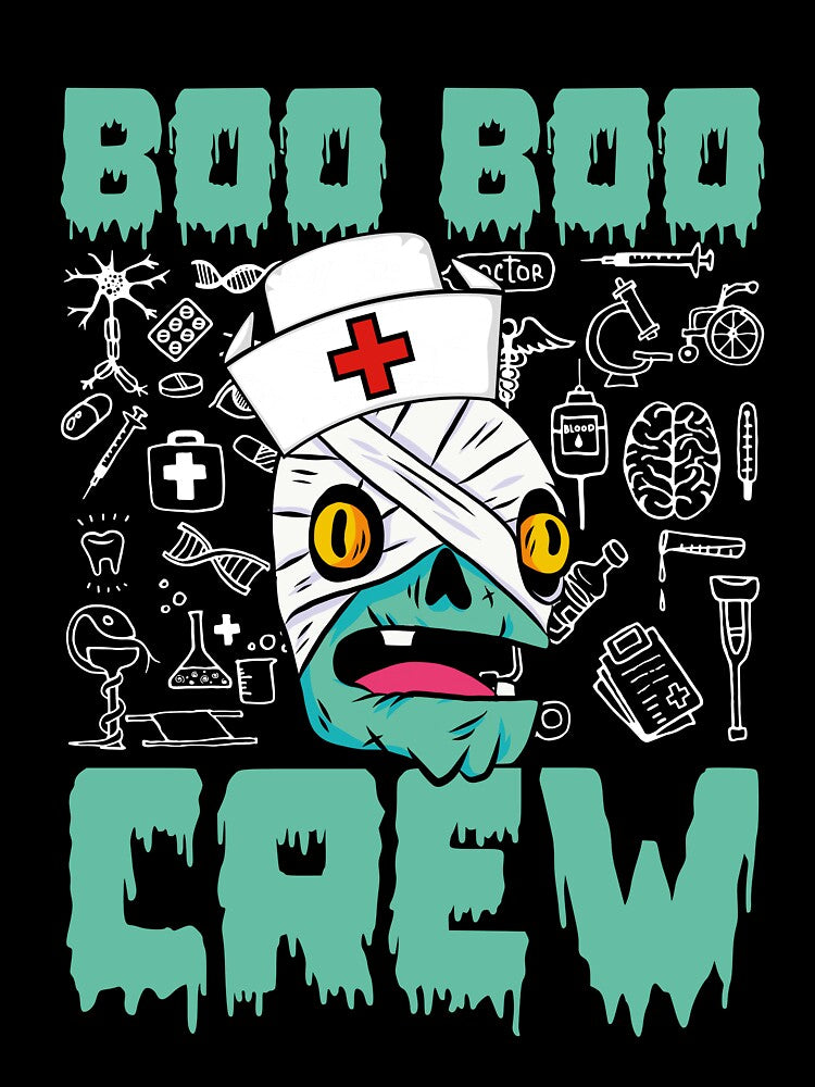 Boo Boo Crew Funny Nurse Halloween Costume by omgsavariya