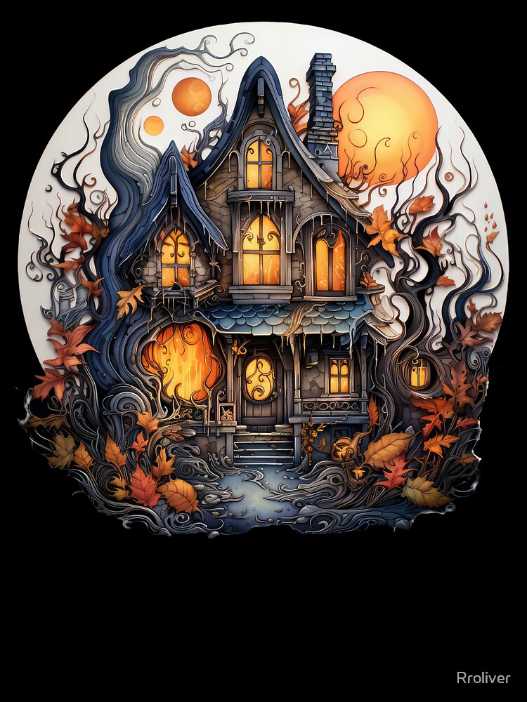 Haunted House, Spooky Halloween House, Scary Old House by Rroliver