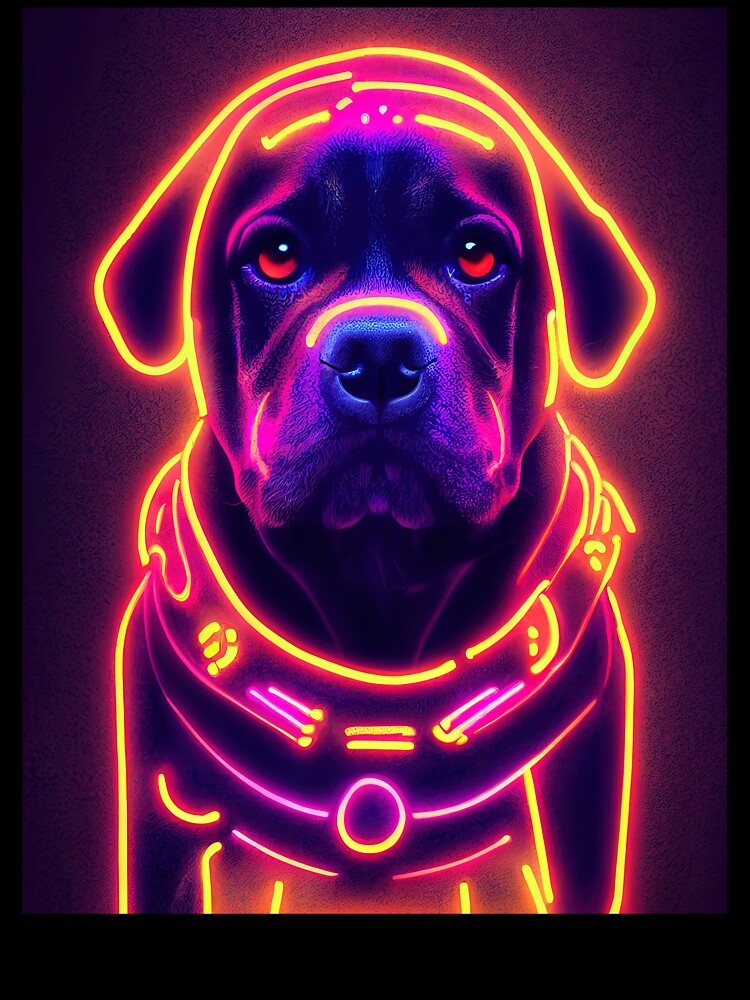 Dog Halloween Neon T-Shirt by ComicsFactory