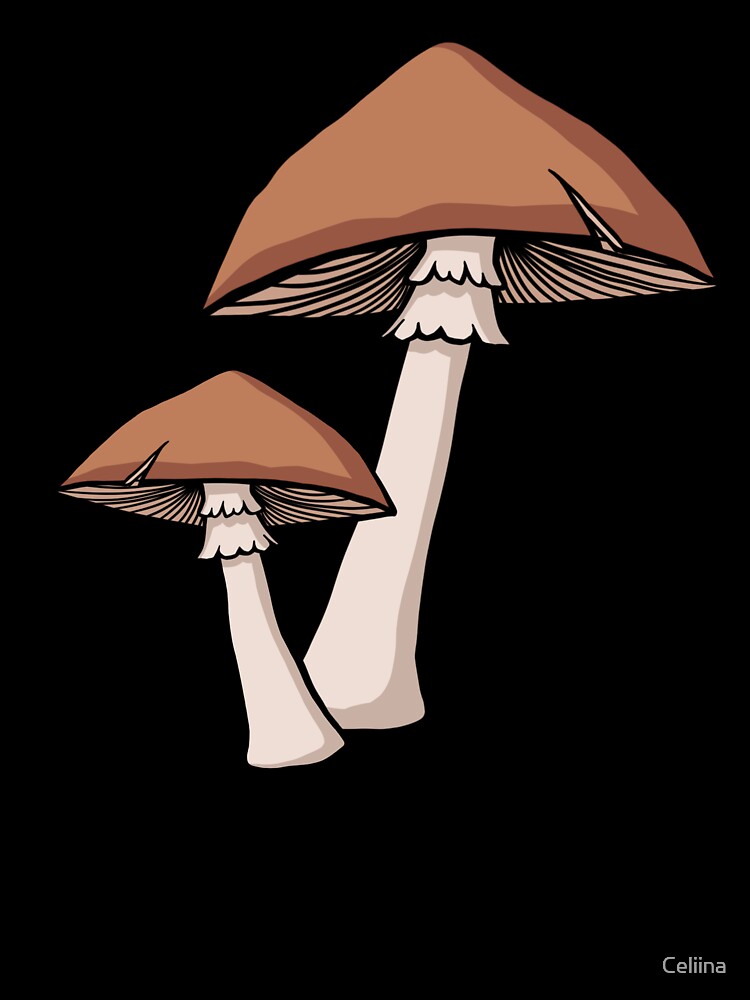 Brown mushrooms by Celiina