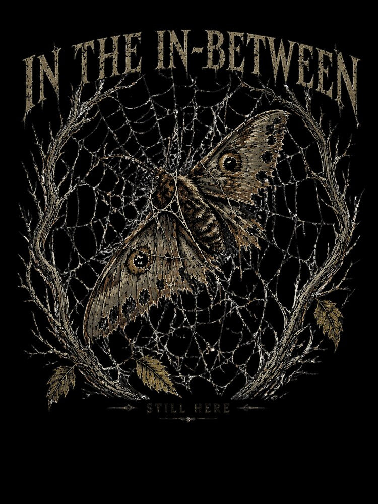 In The In-Between – Gothic Moth Spider Web Design by halesyeahhh