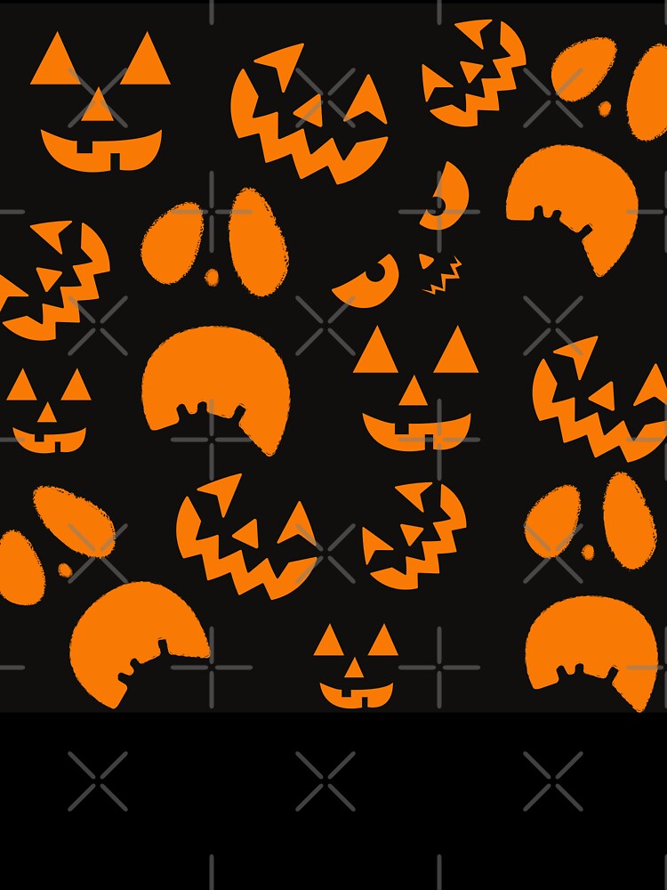 halloween pumpkin face pattern jack o lantern by GoodyLeo