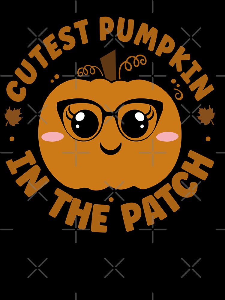 Cutest Pumpkin in The Patch Halloween Cute and Funny Design - Orange by PearlMoonGrapes