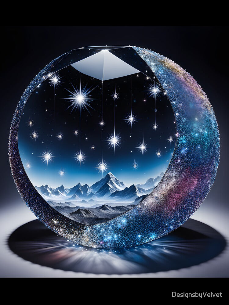 Winter scene in crystal by DesignsbyVelvet