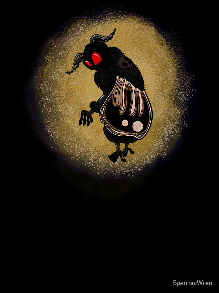Mothman Glow - Cryptid Art by SparrowWren
