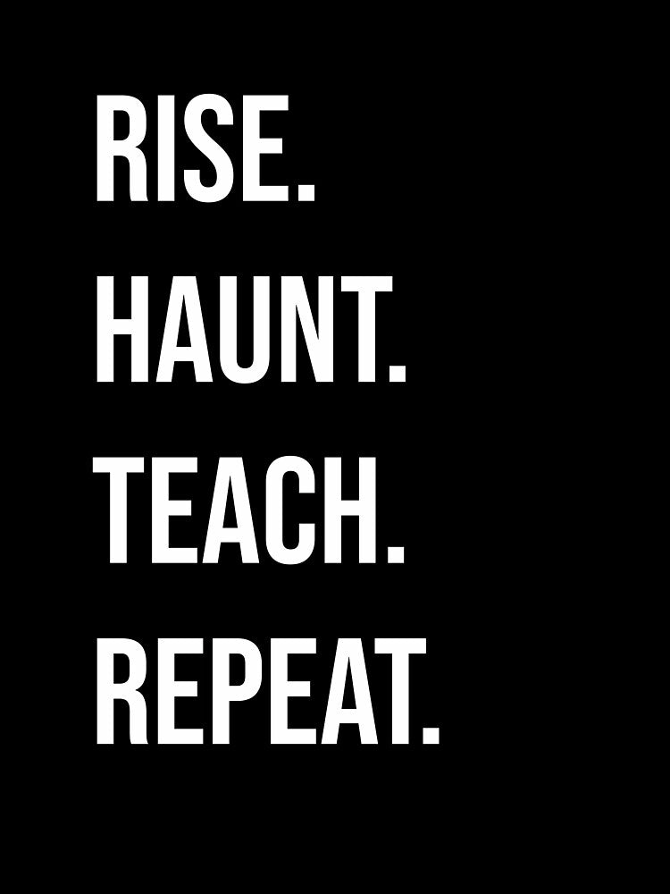 Halloween Teacher Shirt | Rise Haunt Teach Repeat Funny Tee by TeeVex