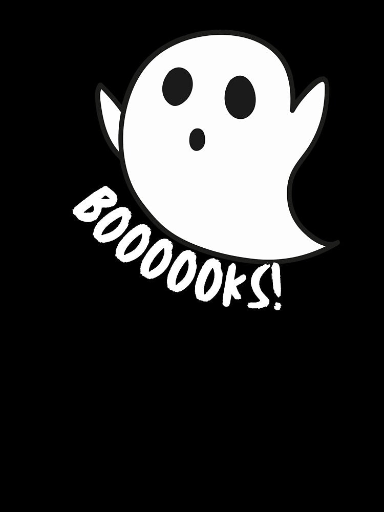 Halloween Cute Ghost Boooooks Book Lover by EverAfterStudio