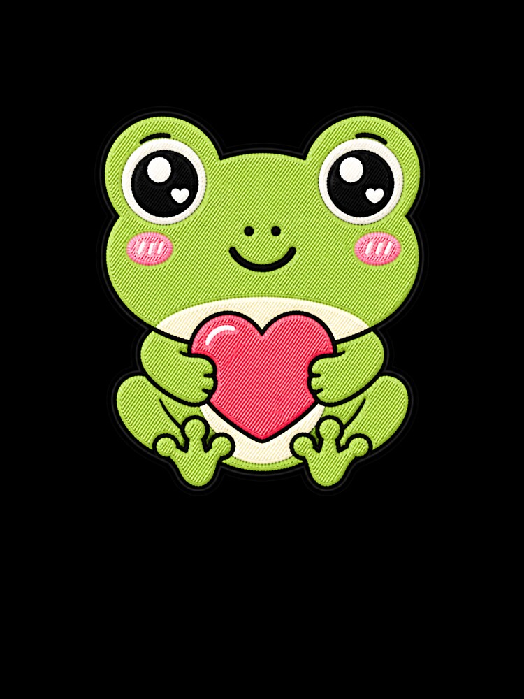 Love Frog Kawaii Cute Heart Frog Cartoon Sticker by ColorSplash123
