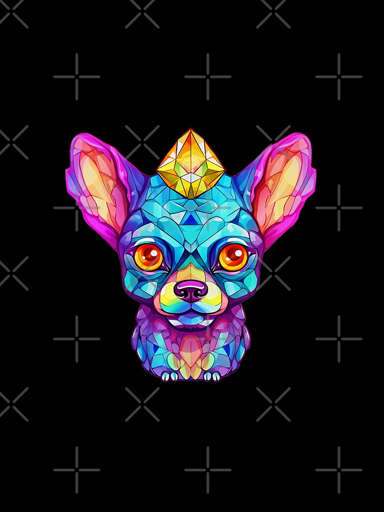 Sugar Skull Dog | Mosaic Dog | Crystal Skull Dog | Day of the Dead | Dia de los Muertos by CoolHippoQuotes