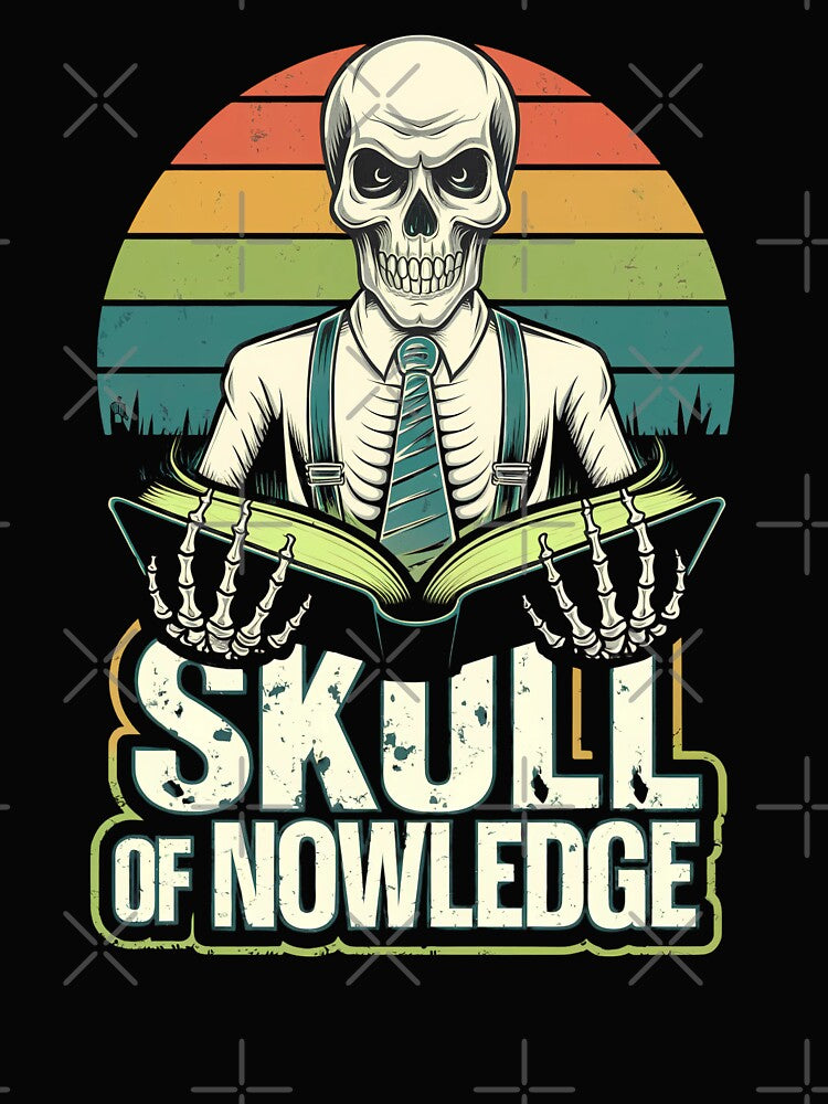 Skull of Knowledge – Retro Horror Teacher Halloween by Taans-Creation